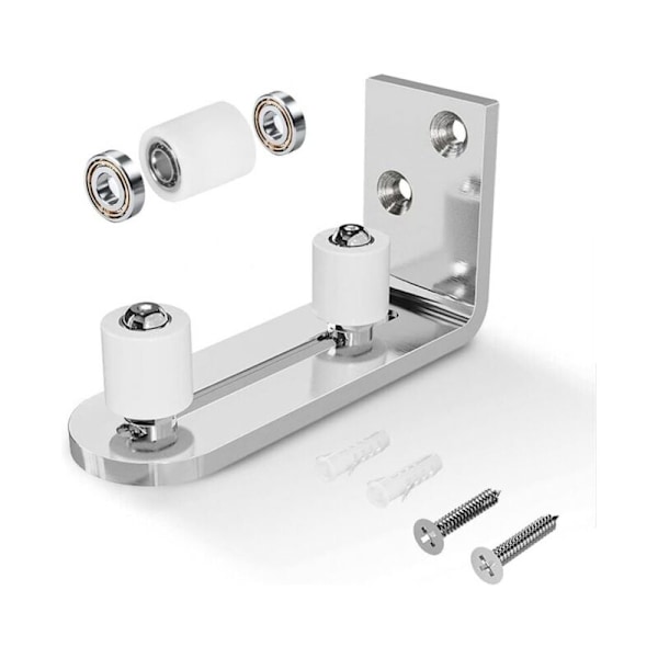 Silver justerbar golvguide vägg/nedre dörrguide för skjutdörr i trä