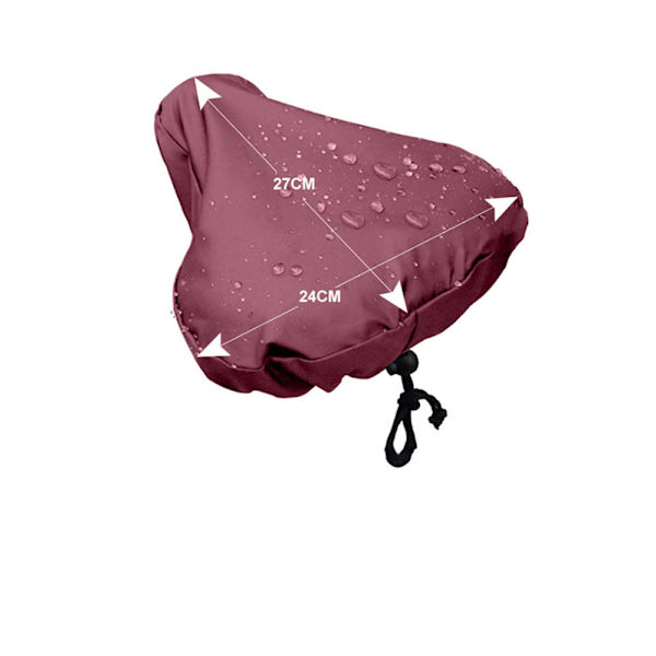 1 stk (rosa) sykkelsetetrekk, vanntett sykkelsetetrekk med strikk, vanntett universal størrelse sykkelsete regntrekk