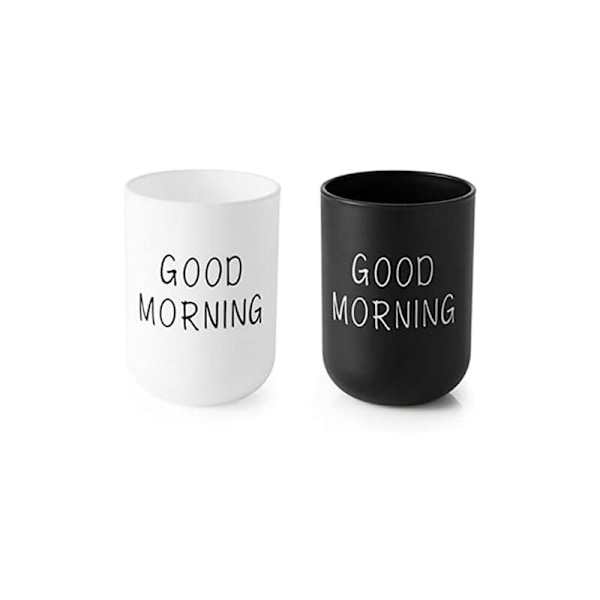 10x7cm 2st plastmuggar för badrum, tandborsthållare, tandborstmugg, badrumsmuggar, lyxig tandmugg, barntillbehör och par