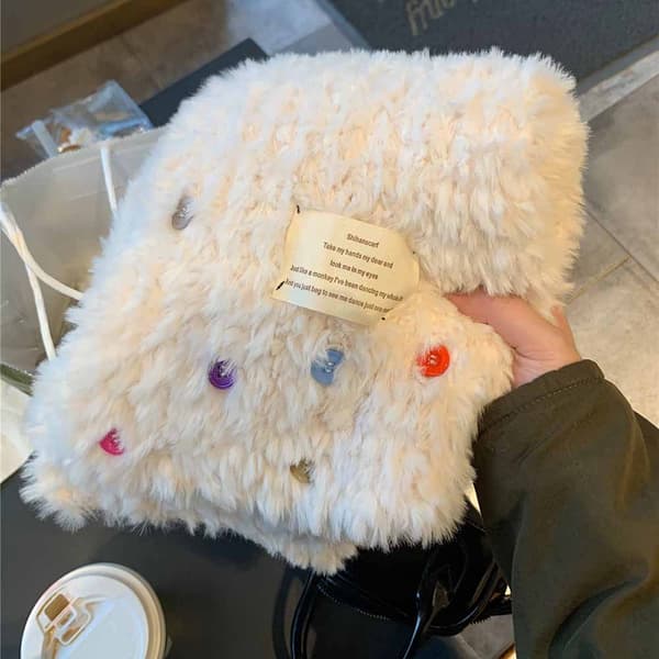 Dame Vinter Pels og Fluffy Halstørklæde
