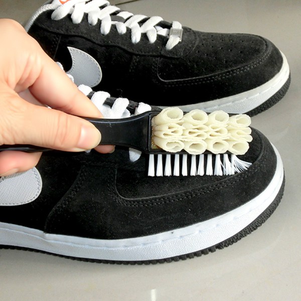 Skobørste i semsket skinn - myke børster Rengjør skoene dine uten riper