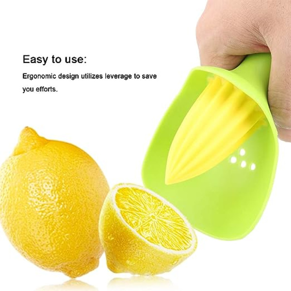 Sitruspresser med sil for frø, ergonomisk minipresse for sitron og appelsin