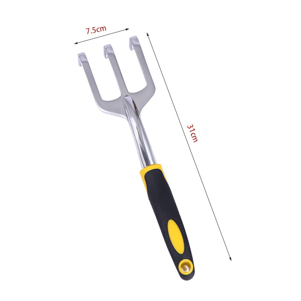 Puutarhatyökalusarja, puutarhatyökalut tukevilla alumiinipäillä ja ergonomisilla kahvoilla, 2 kpl