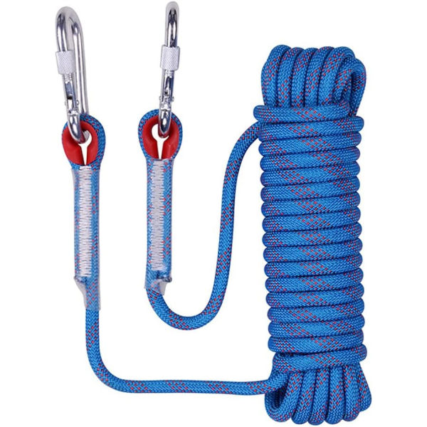 Statisk Säkerhetsklätterrep 10mm 20 Meter Klätterrep, Brandräddningsfallskärmsrep, Flyktrep, Rappelrep