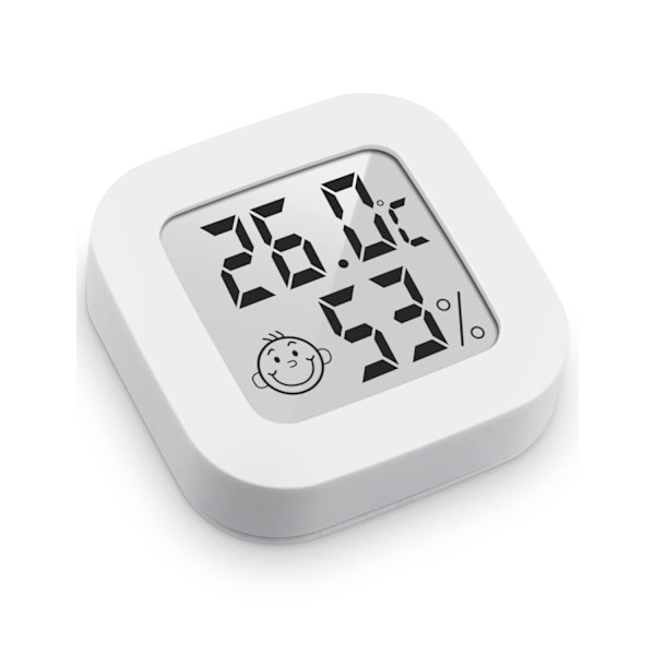 Hygrometer Indendørs Termometer Rumtermometer og Fugtighedsmåler med Temperatur Fugtighedsmåler til Drivhus, Have, Kælder