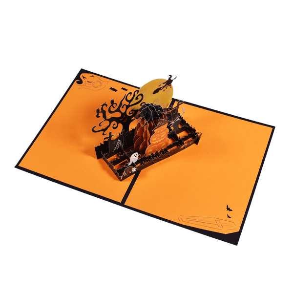 3D Pop Up Gratulasjonskort for Halloween Jul (Halloween 3)