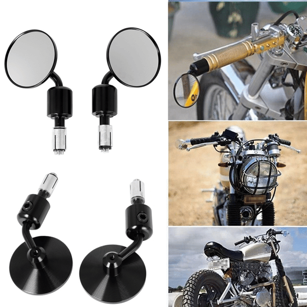 2 st motorcykeltillbehör modifierad styre backspegel reflektor elfordon modifierad styre backnings spegel