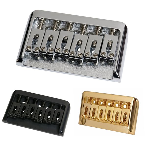 Set med 3 kantade icke-tremolo stall för 6-strängad elgitarr