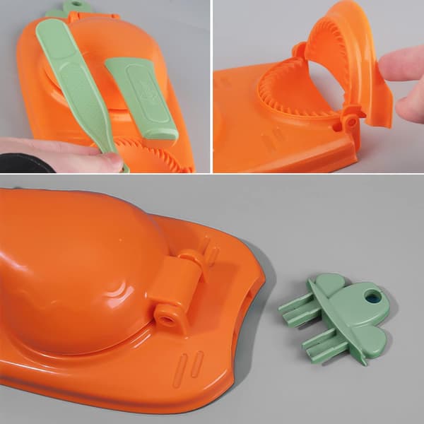 2 i 1 Dumpling Maker, Manuel Dejpresse, Manuel Dumpling Maker Form, DIY Dumpling Maker Ravioli Maker, Dumplingforme til Dumplings