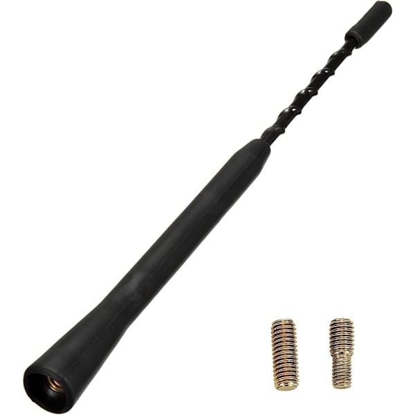 Bil FM Dab Antenne, 23cm Bilantenne, Universell Bilradioantenne med Kraftig FM/AM/Dab-mottak, med 5mm 6mm Adapter