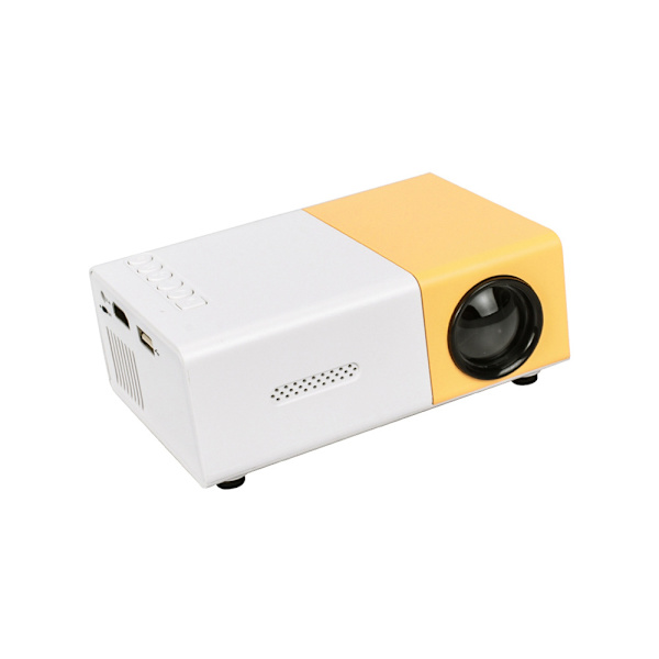 Mini stilig bærbar hjemmekino, LED-projektor, opprinnelig oppløsning 320 x 240 piksler HDMI VGA multimediaspiller hjemmekino for hjemmeunderholdning