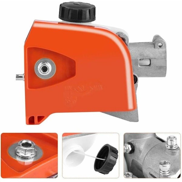 26mm 9 Splines Motorsågs Växellåda Verktyg Växellådshuvud Stångsåg Röjsåg Beskärare Trädklippare Häcktrimmer (Orange)