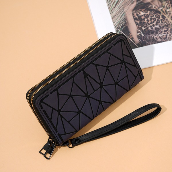 Handledsrem Armband Diamant Plånbok PU Läder Väska Dam Clutch Semestergåva Gradient Färg