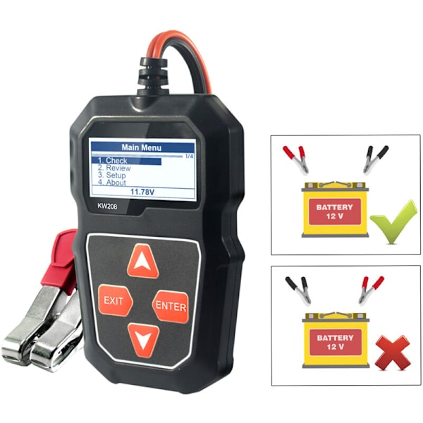 Bilbatteri Batteri Resistans Detektor