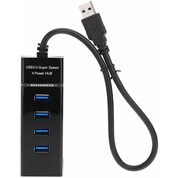 4 interface 3hub USB En Drag Fyra Hub Splitter Dator Laptop Extender