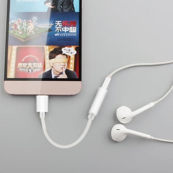 USB C - 3,5 mm:n ääniliitinsovitin, tyyppi C - 3,5 mm:n kuulokeliitinsovitin