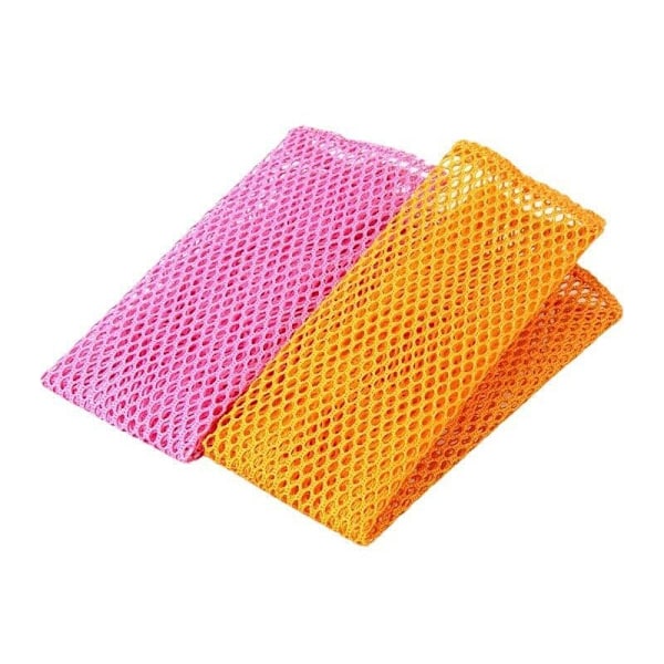 2 stycken tvättnät/svamp från Vaiss - luktfri/snabbtorkande - inga fler svampar med mögellukt - perfekt renhet för diskning av Vaiss - 30x30 cm