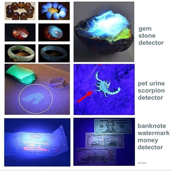 UV-lommelygte UV-lommelygte penlysdetektor 395nm UV-lommelygte LED-penlys