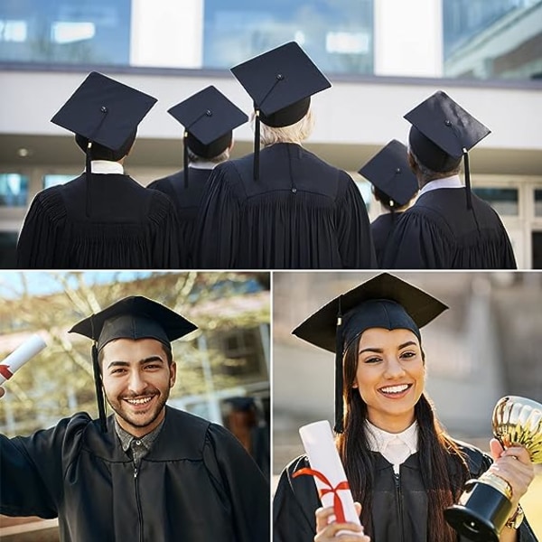 Säädettävä kandidaatintutkinnon hattu Unisex Graduate Cap Gradualle