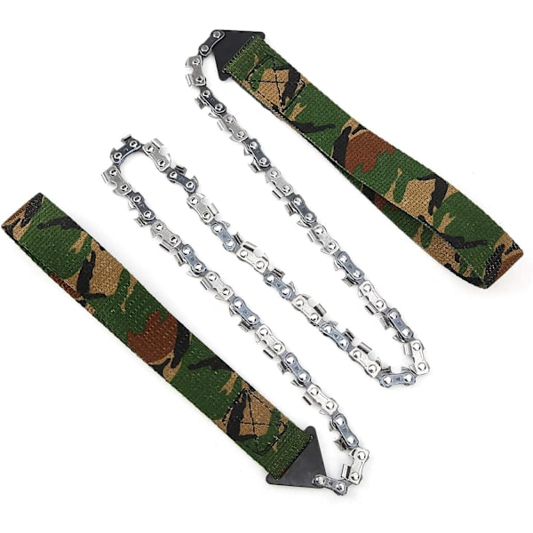 Håndkædesav - Mini bærbar håndkædesav til udendørs overlevelse 33T camouflage skovhugst camping lommesav,
