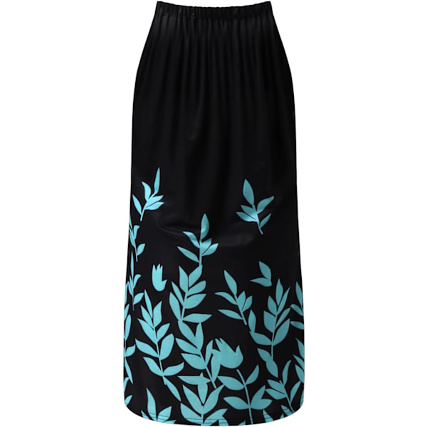 Sommerstrandkjole med blomsterprint i boho-stil, L