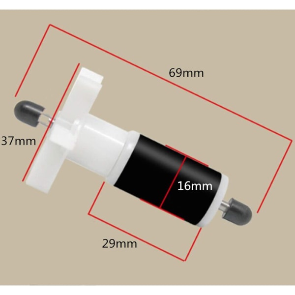 Vesipumpun vaihtosiipipyörä, akvaarion ulkosuodattimen vaihtopyörivä suodattimen siipipyörä lampipumpulle - musta