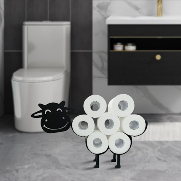 Uutuus WC-paperiteline Eläin Lehmä WC-paperiteline Hauskat Kylpyhuoneen Tarvikkeet Metalli WC-paperirullanpidike Koti Dekor