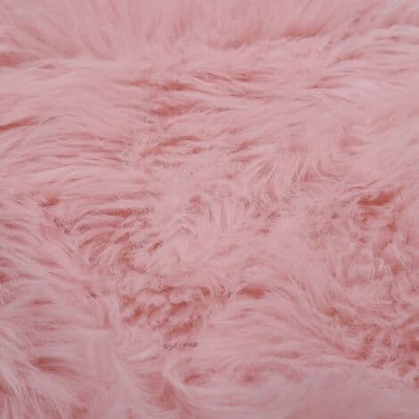 Teppe 60x90 cm Kunstig Saueskinn Rosa