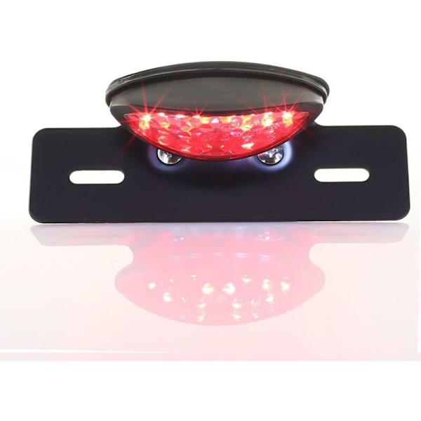 Motorcykel LED Rød Baglygte Bremse Stop Nummerpladelygte Universal Modificeret Retro