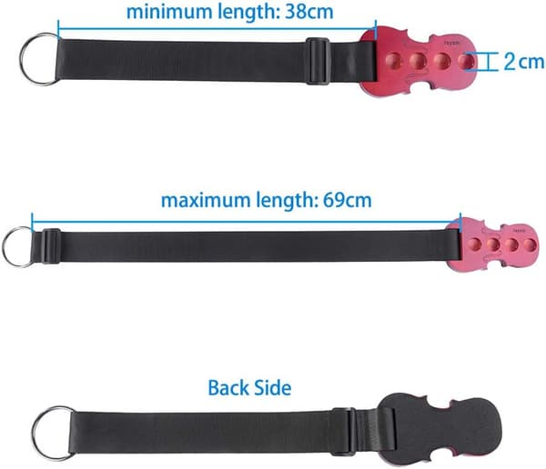 Antislipp-stopper/cello-enderstopper, gulvbeskytter for cello, solid lønnetre cello-ankerholder, ikke-slippende, 4 huller, nylonstropp