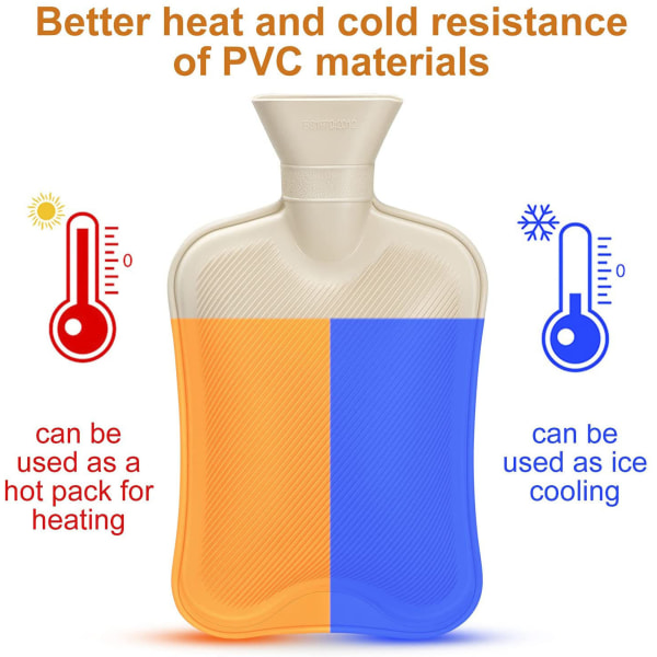 Vinter vannfylt plysj håndvarmerpose 2 liter