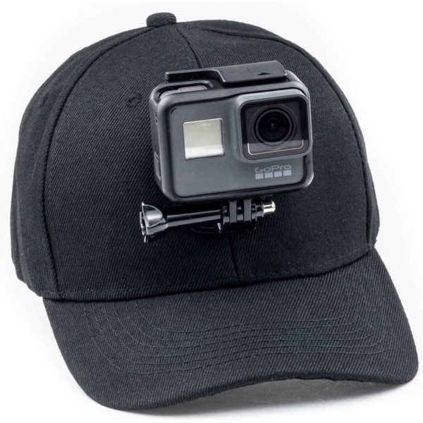 Baseballkasket med actionkameramontering, kompatibel med GoPro Hero