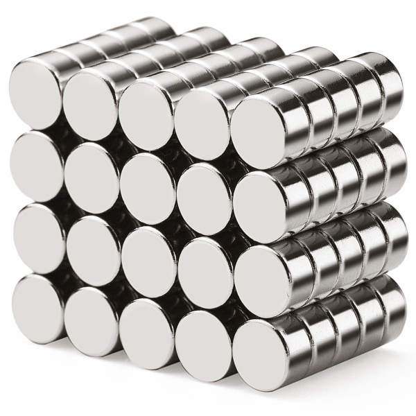 40-pack extra starka magneter 6 mm X 3 mm, Grade N45 Neodymium Magne