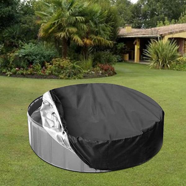 Runda poolskydd för barn Utomhus sandlåda leksaksskydd Sandlåda tak Multifunktion tak för hund, 122cmx30cm