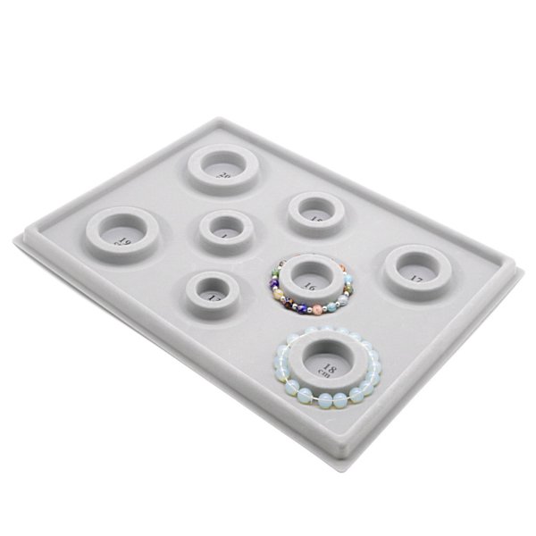 Armbånd Design Board Flocked Bead Board Armbånd Bead Smykker Organizer Bakke Design DIY Værktøj (Panel