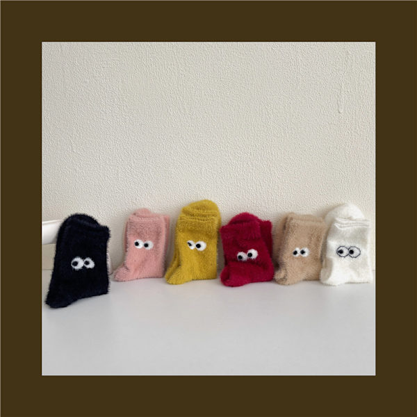 5 par plyschstrumpor för kvinnor, vintervarma fleece-tjocka strumpor, mjuka och bekväma kvinnors stickade socker