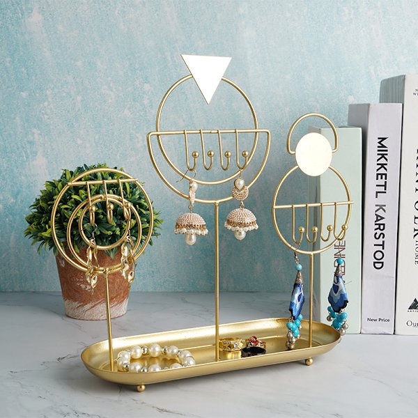 Kosmetik display rack metal smykker display rack smykker rekvisitter halskæde display rack smykker bakke