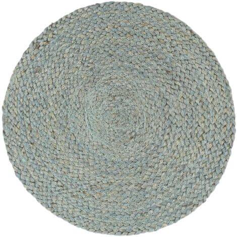 Placemattor 4 st Slätt Olivgrön 30 cm Rund Jute