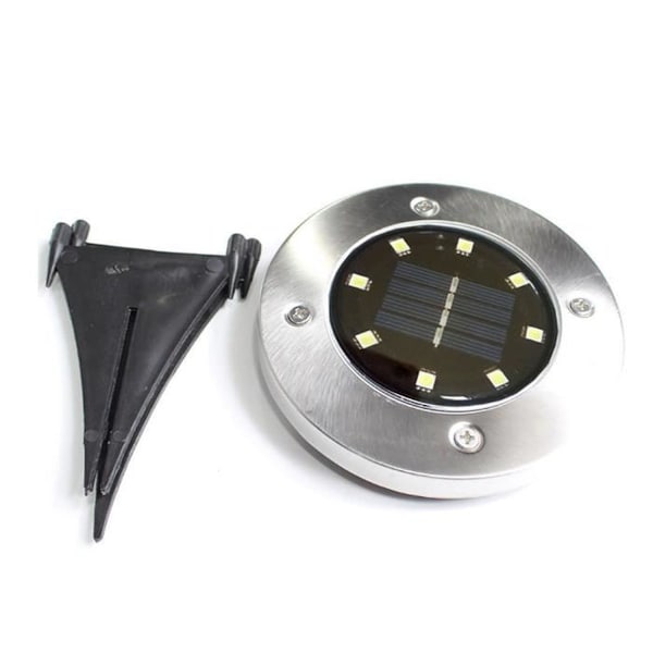 4 st 8LED Solcellsmarkljus Vit