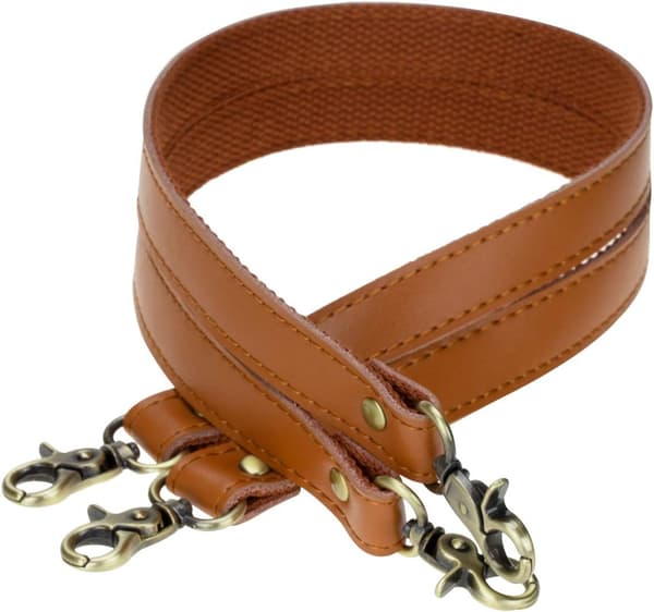 Syning Lærred Udskiftning Tote Skuldertasker 2-pak, Kamel, Medium