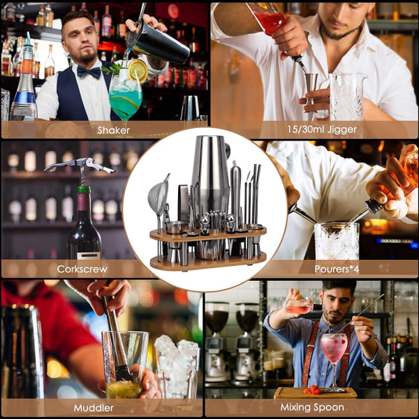 Bartender Kit - Den perfekta hemmabartender-setet och martinishakern för den perfekta bartenderupplevelsen - Rolig present