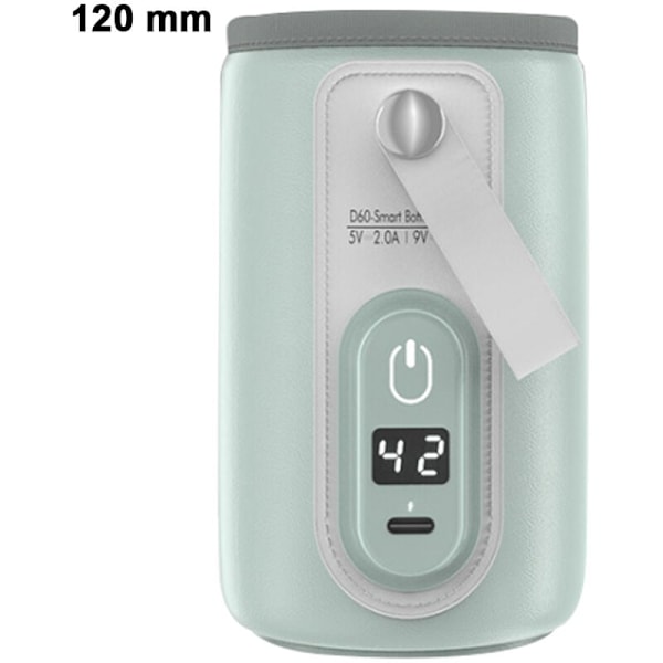 Portable flaskevarmere, USB-vann Biberon gulvvarme og formula med LCD-skjerm, rask og presis oppvarming