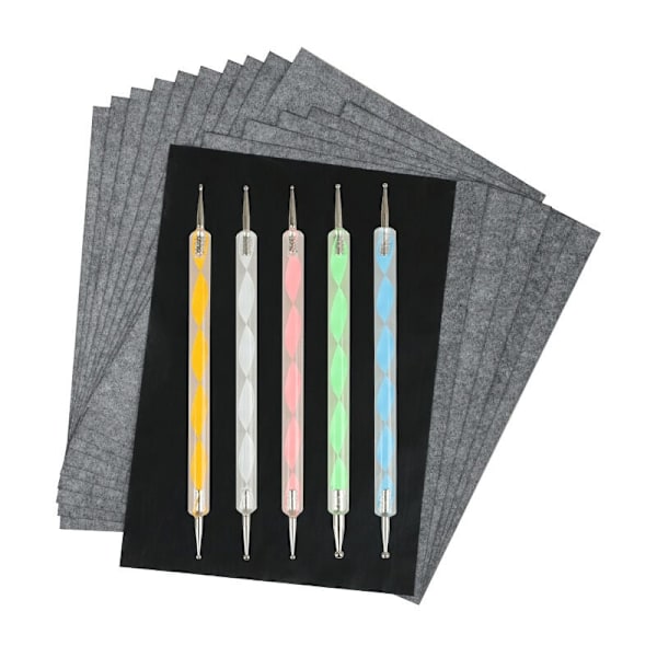 100 ark karbonpapper, A4 grafitpapper överföringspapper, karbonpapper ritpapper och kopieringspapper med präglingspennor, för trä, papper, canvas och