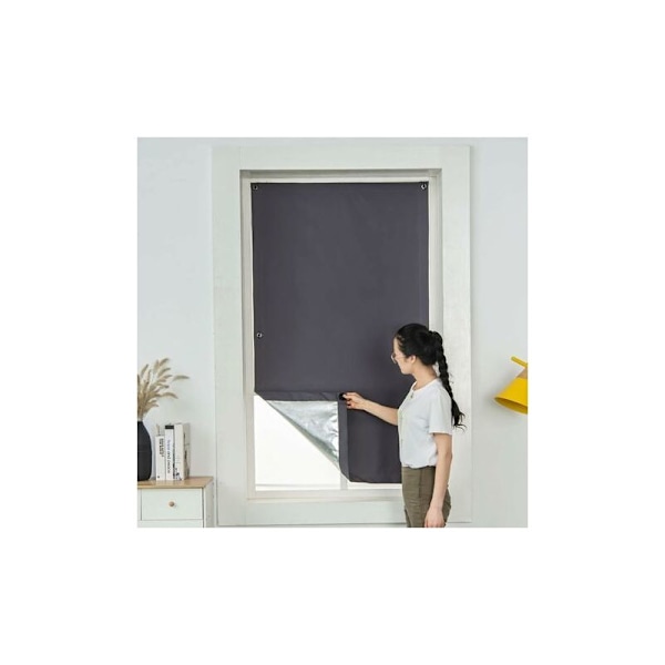 Blendingsgardiner med termisk isolasjon sugekopp for solstrålereflektor Velux takvinduer Sugekopp 60x120cm mørkegrå