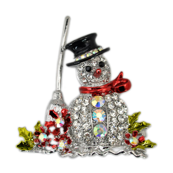 Christmas Series Ornaments Christmas Snowman Brooch Corsage European and American New Style