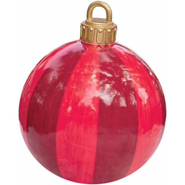 Julgranskula jätte 60cm, transparent kula, jätte jul uppblåsbar boll julgranskulor, en uppblåsbar utomhusboll, PVC jul eller