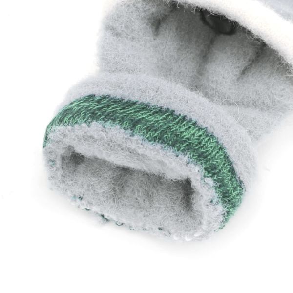 Vinterhandskar med fingeröverdrag, konvertibla flip-stickade magiska handskar stretchiga halvfinger handledsvärmare varma 3-6 år gamla pojkar flickor jul