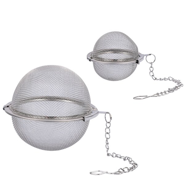 Teinfuser - GLUBEE rustfritt stål te-sil matvarekvalitet mesh te-filter (2-pakning, 4,5 cm)