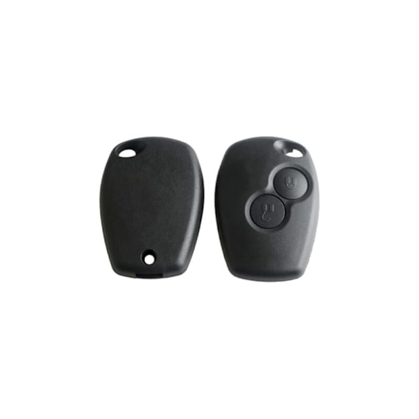 Nyckelbox 2 knappar utan blad kompatibel med Renault Clio 3, Twingo 2, Master 3, Kangoo 2, Traffic och Modus Nyckel Skal Plip Plip Plip Polition