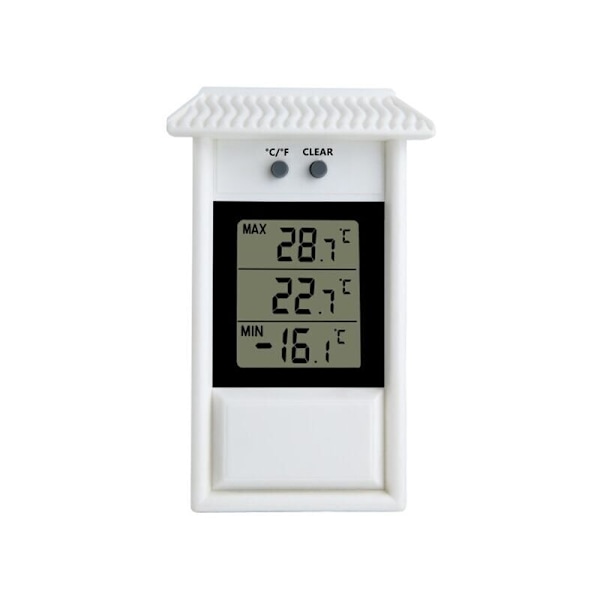 Trädgårdstermometer Inomhus och Utomhus Termometer Kylskåpstermometer, Digital Växthustermometer, Digital Termometer med Min-Max
